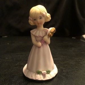 Vintage Age 5 Enesco Growing Up Girls - Blonde figurines